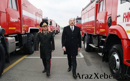 Prezident yeni alınmış xüsusi təyinatlı texnikalarla TANIŞ OLDU - YENİLƏNDİ (FOTOLAR)