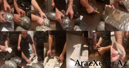 Kuryerin çantasından narkotik və silah aşkarlandı