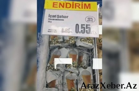 “Araz” market bakteriyalı dondurmaları endirimlə satışa çıxardı