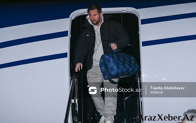 Messi Bakıya gəldi - FOTO