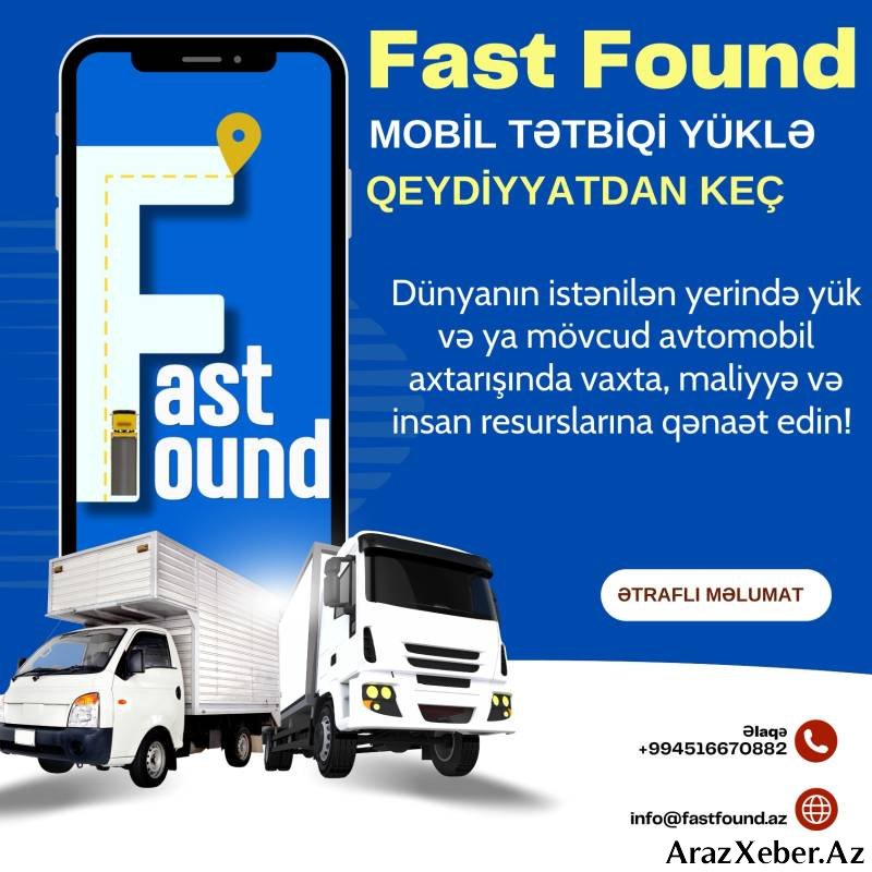 Nəqliyyat və yük tapmaq üçün inqilabi mobil tətbiq - Fast Found