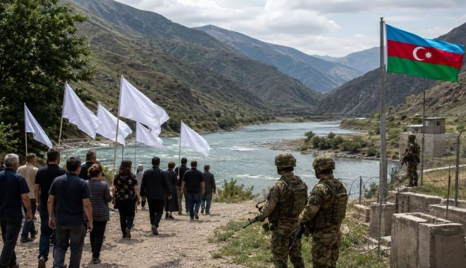 Erməni ailələri qərar verdi: Ağ bayraqla Həkəri çayına gəlirlər